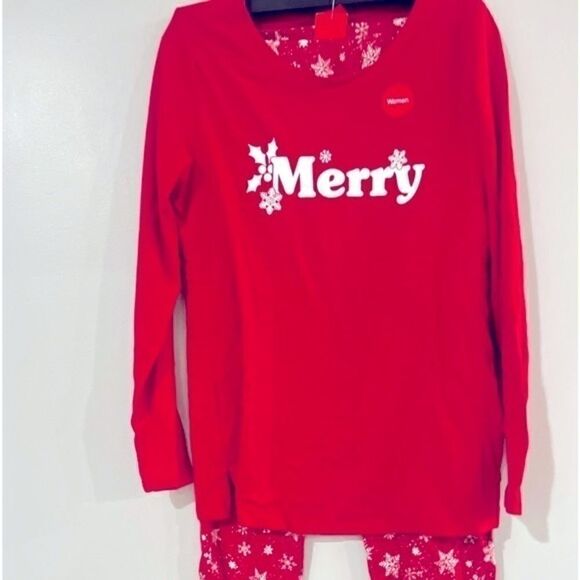 FAMILY PAJAMAS Matching Women's Merry Snowflake Mix It Family Pajama Set S - Picture 4 of 7